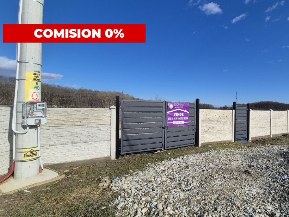 Vânzare teren intravilan împrejmuit - zonă liniștită, Drăguțești