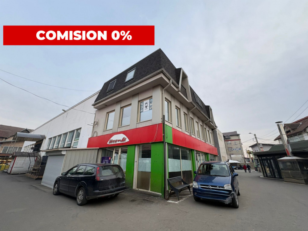 Închiriere spaţiu comercial *100 mp - vitrină 20 m.l. - parter* Piaţa Centrală