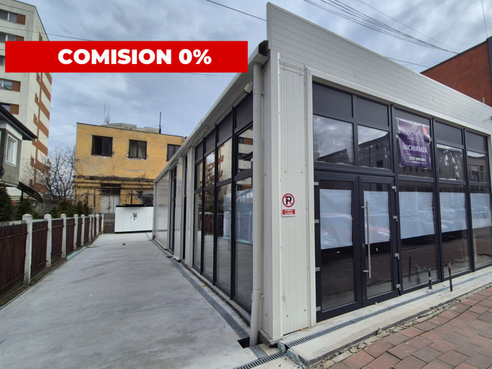 Închiriere spațiu nou - central - 120 mp - trafic intens - 5 locuri de parcare