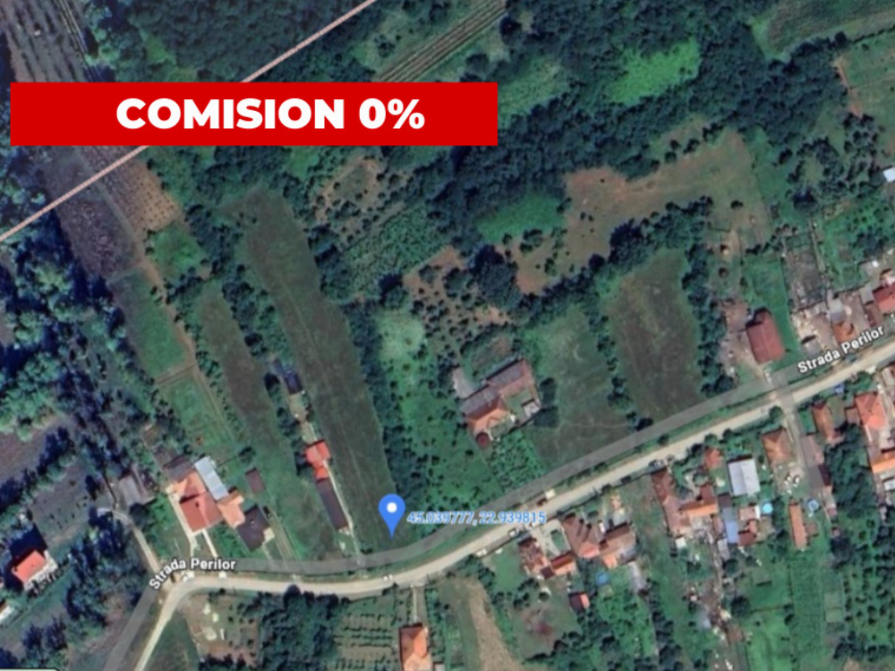 Teren 2.948 mp, ideal construcție – oraș Tismana, strada Perilor