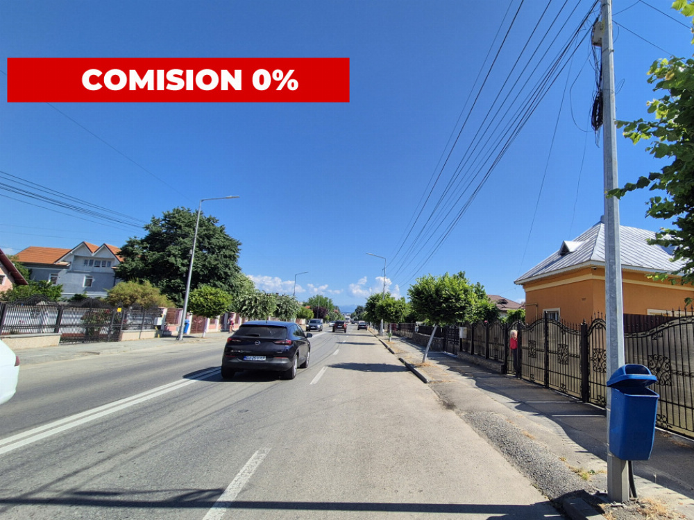 Vânzare teren intravilan împrejmuit – 1.221 mp – acces facil - strada Victoriei