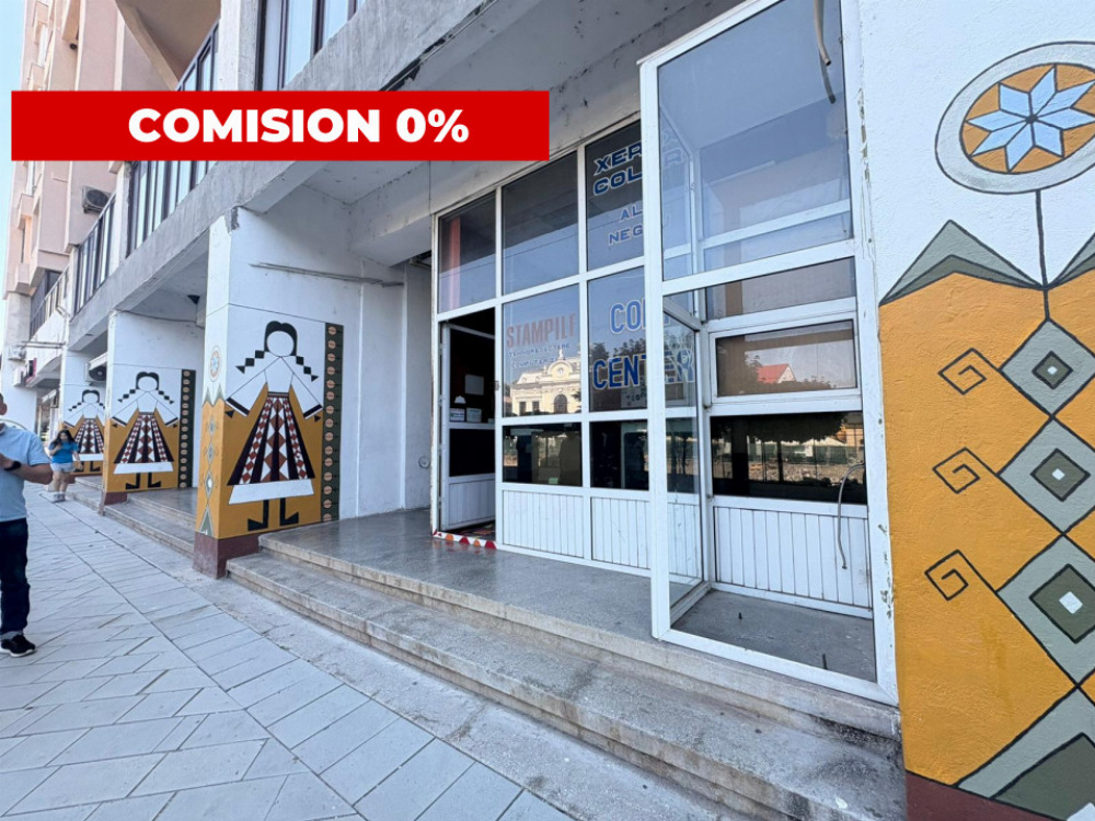 Închiriere spațiu comercial ultracentral, trafic intens, vitrină stradală