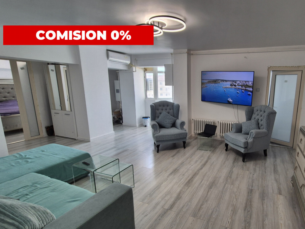 Vânzare apartament 2 camere transformat în 3, mobilat/utilat – Bld. Republicii