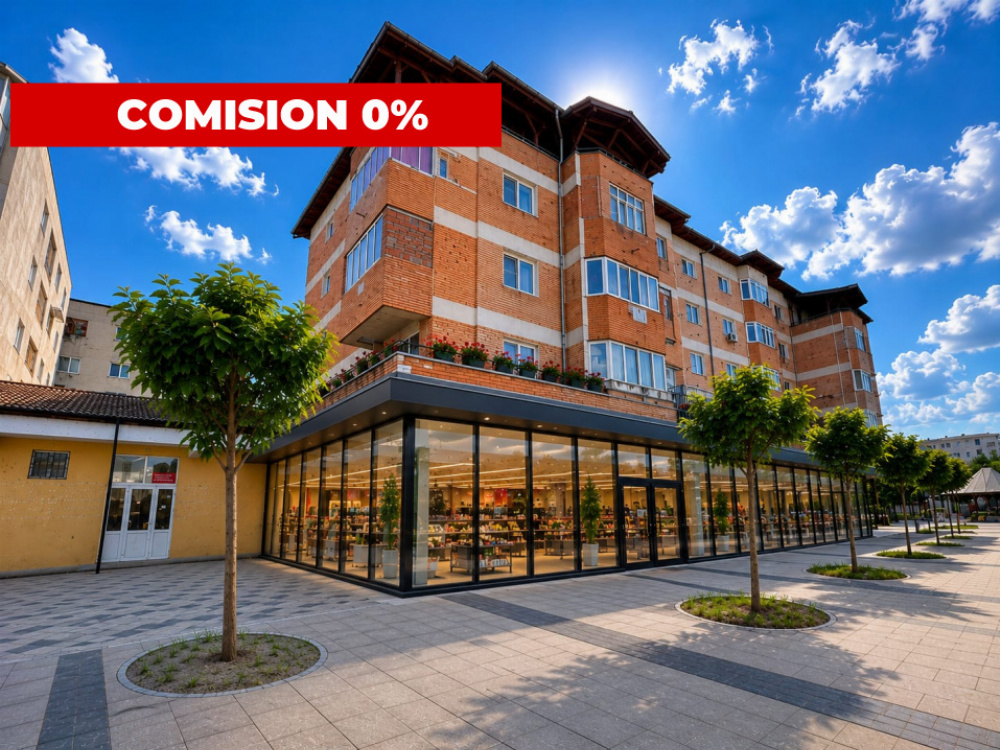 370 mp pentru afacerea ta | Centru pietonal Rovinari | Vitrină 48 m.l 